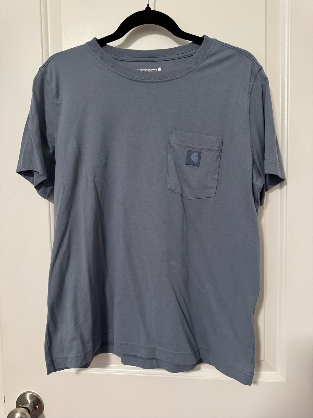 Carhartt Men’s Short-Sleeve Pocket Tee in Slate Blue-Grey